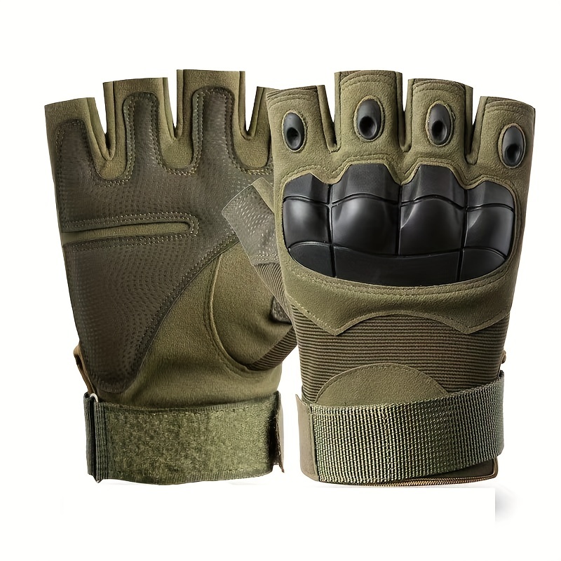 Tactical Fingerless Gloves Men Ideal Outdoor Sports Shooting - Temu