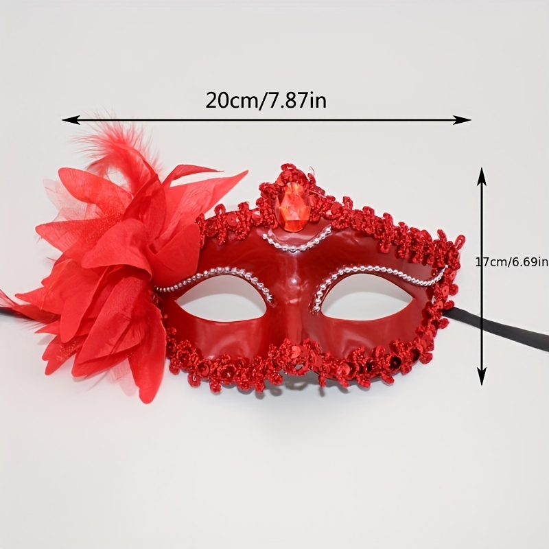 1pc Maschera Da Ballo Maschera Veneziana Spettacolo Di Carnevale Di Piume,  Costume Lady Mask Masquerade Christmas, Halloween Room Decor Goth, Ghost  Face - Temu Switzerland