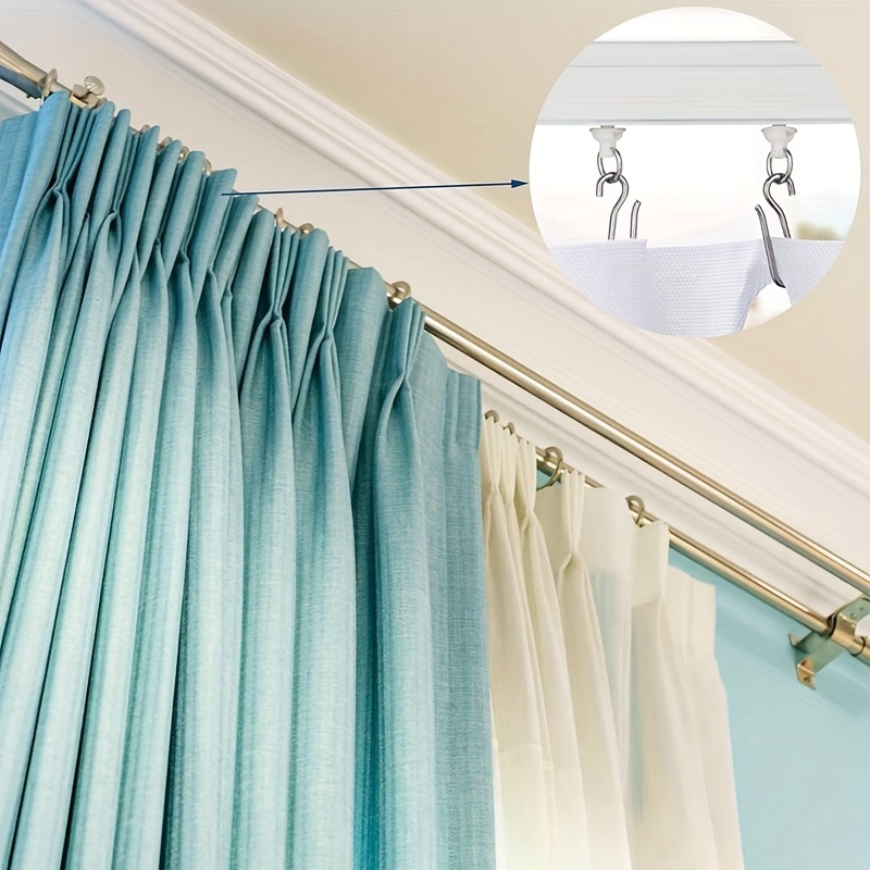 Curtain Pulley Plastic Curtain Gliders + Curtain Hooks - Temu