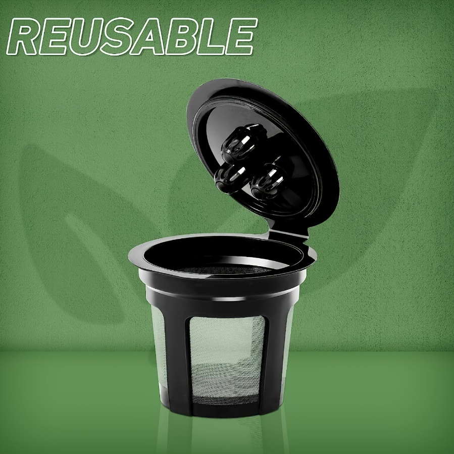 Filtros reutilizables para cafetera de cono n.º 4 para cafetera Ninja,  filtro de cesta permanente de repuesto (2 filtros de café)