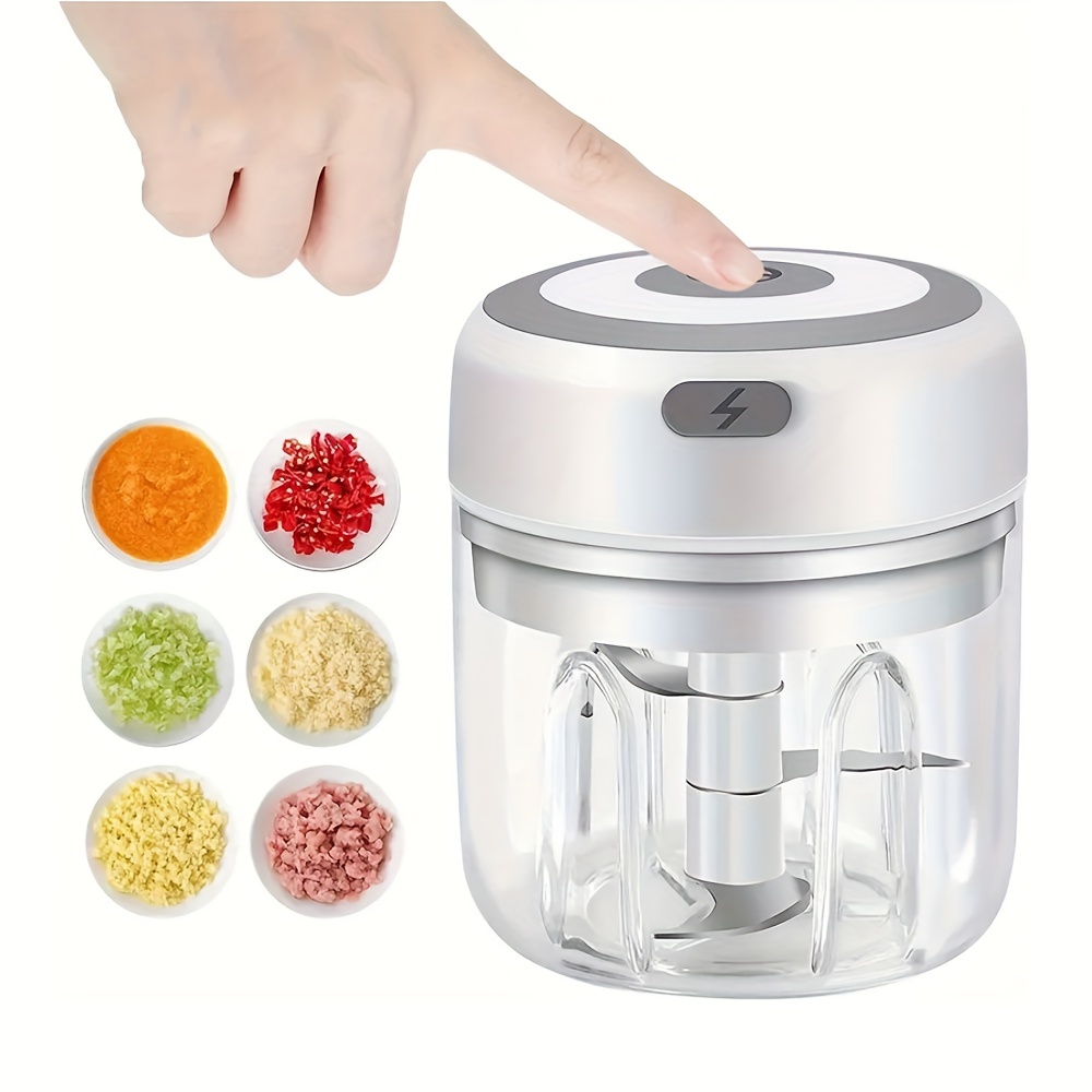 Usb Rechargeable Electric Vegetable Chopper And Garlic Crusher - Mini  Wireless Food Chopper For Kitchen Gadgets - Perfect For Garlic, Chili,  Onion, Celery, And More - Kitchen Supplies And Gadgets - Temu Japan