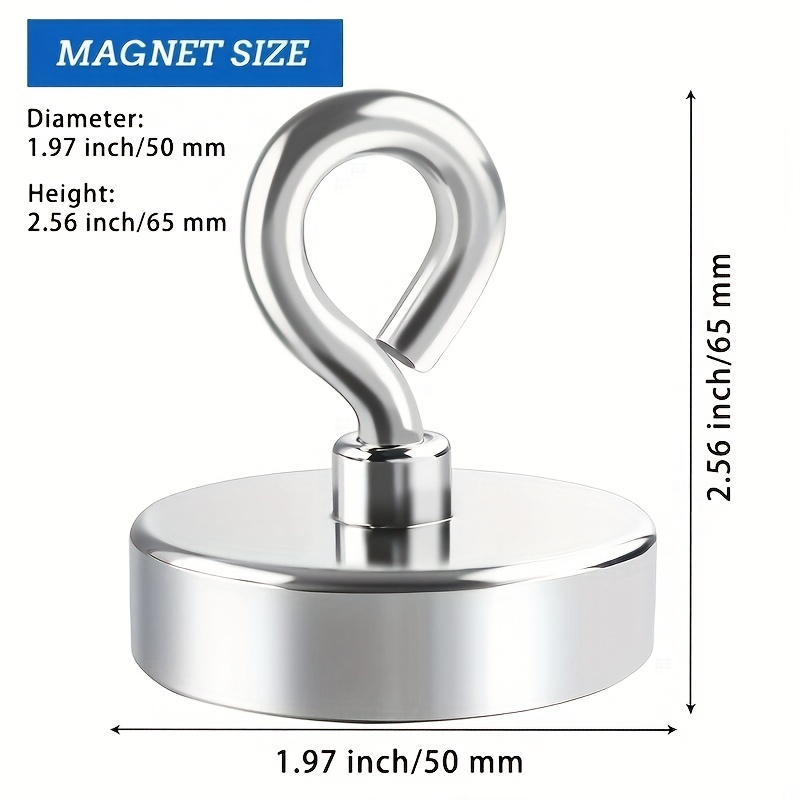 Fishing Magnets 300 Lbs Pulling Force Strong Magnet Fishing - Temu