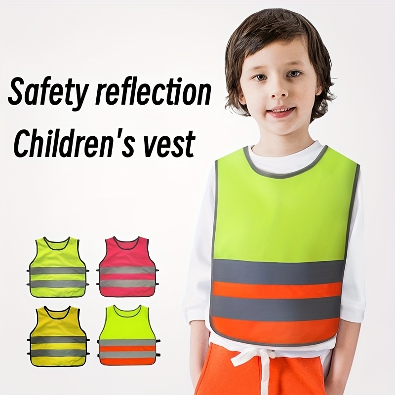 High Visibility Safety Kids: Reflective Vest Clothes Cycling - Temu United  Arab Emirates