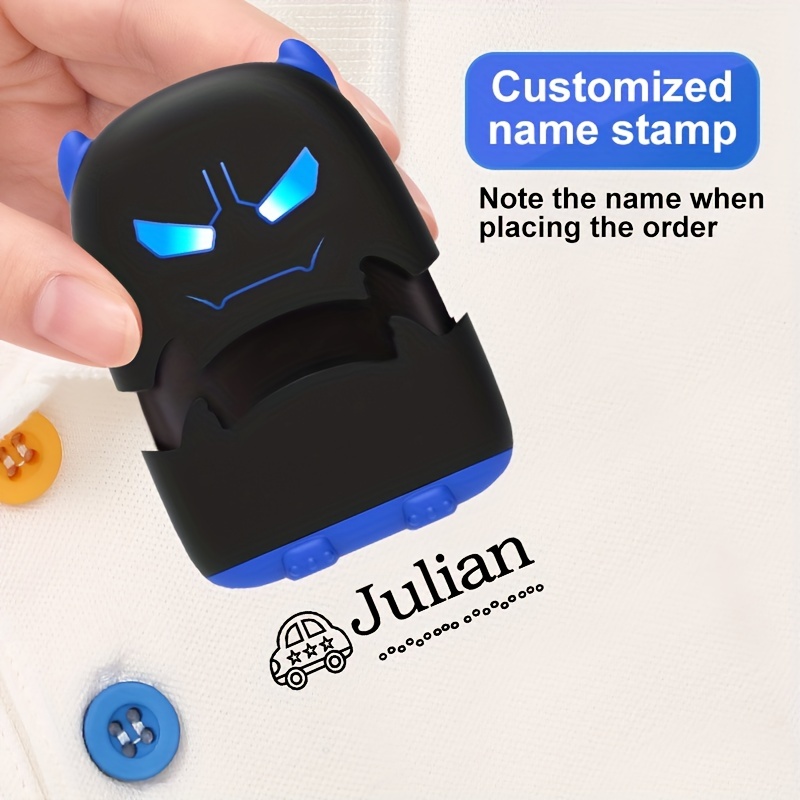 Little Monster Children Name Stamp Custom made Logo Diy - Temu