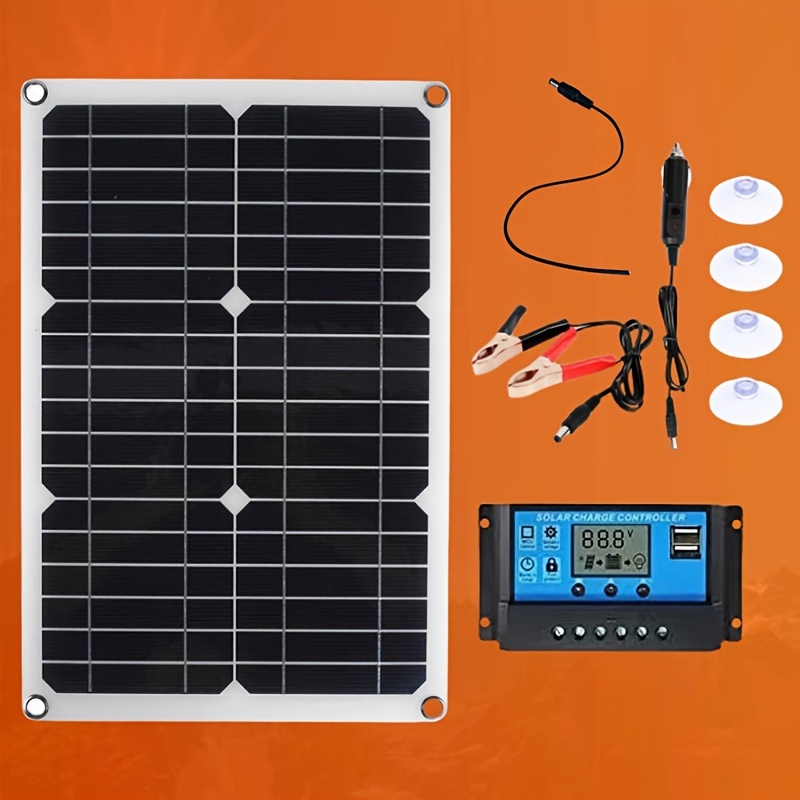 1pc 160watt 23.5% Alta Tasa Crecimiento Portátil Panel Solar - Temu