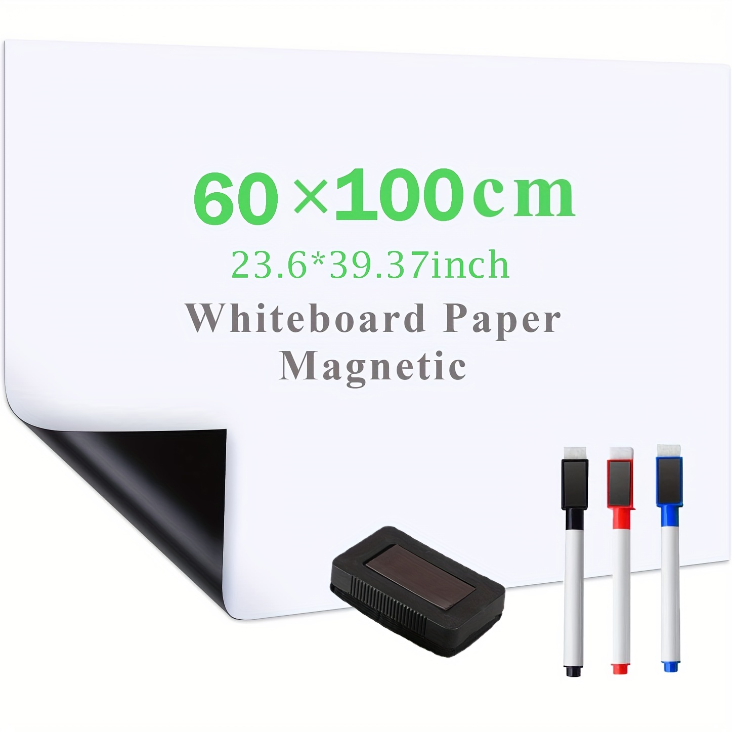 Magic Whiteboard Sheets Stick On Wall Static Portable White - Temu Belgium