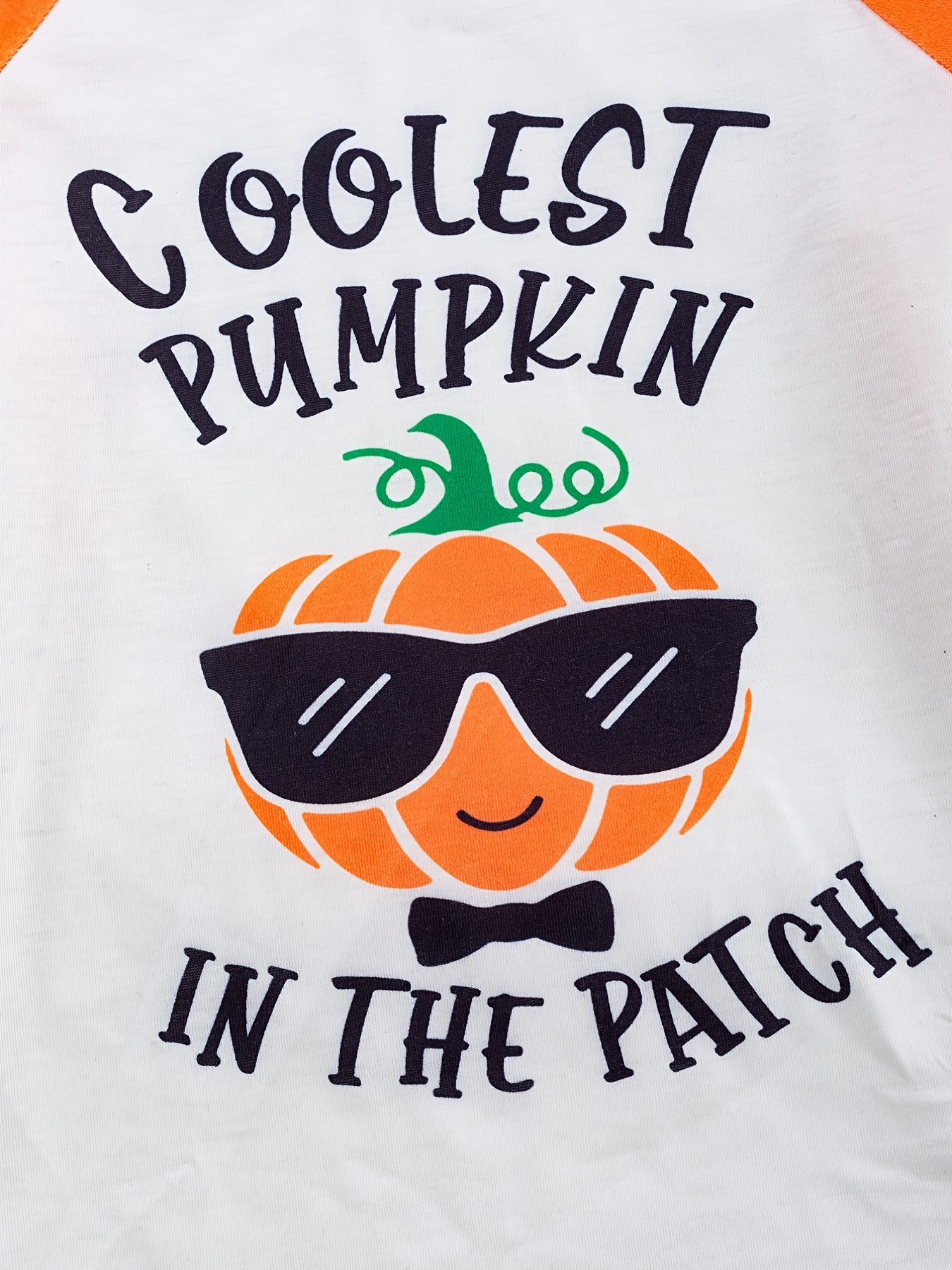 Boys Halloween Long Sleeve Pumpkin Graphic Tee