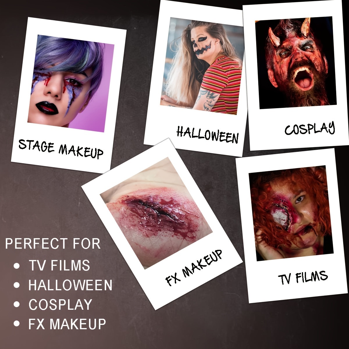 Halloween Scar Makeup Cosmetic Scar Wax Skin-friendly Skin Tone