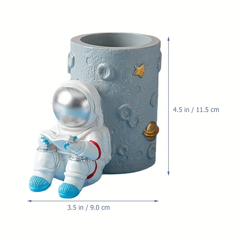 Astronaut Pen and Pencil Cup Holder Decorative Accessories for