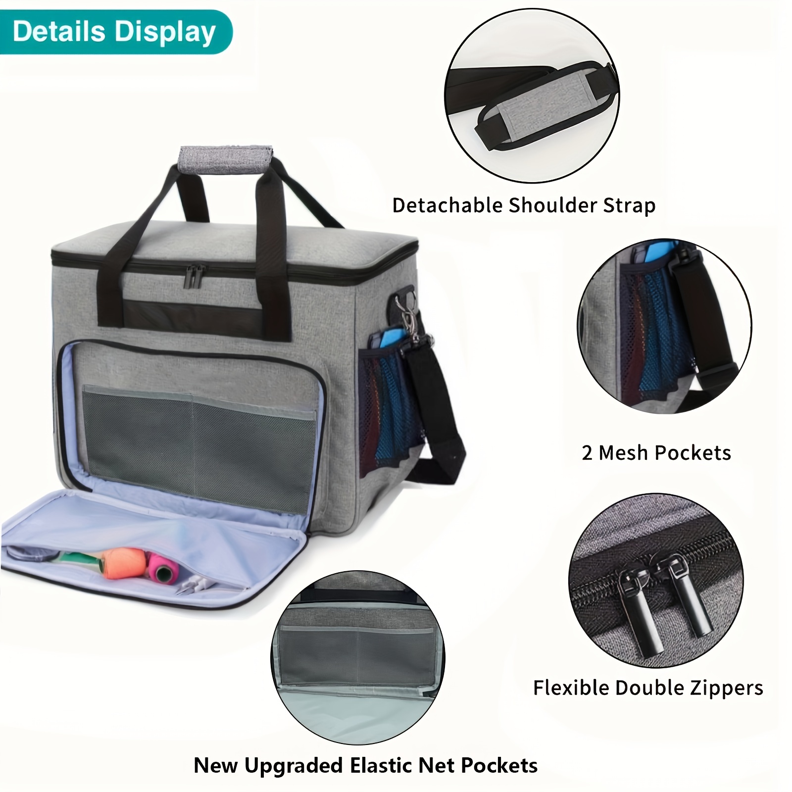 Borsa Per Macchina Da Cucire - Custodia Portatile Con Tasca Per Accessori - Foto 2