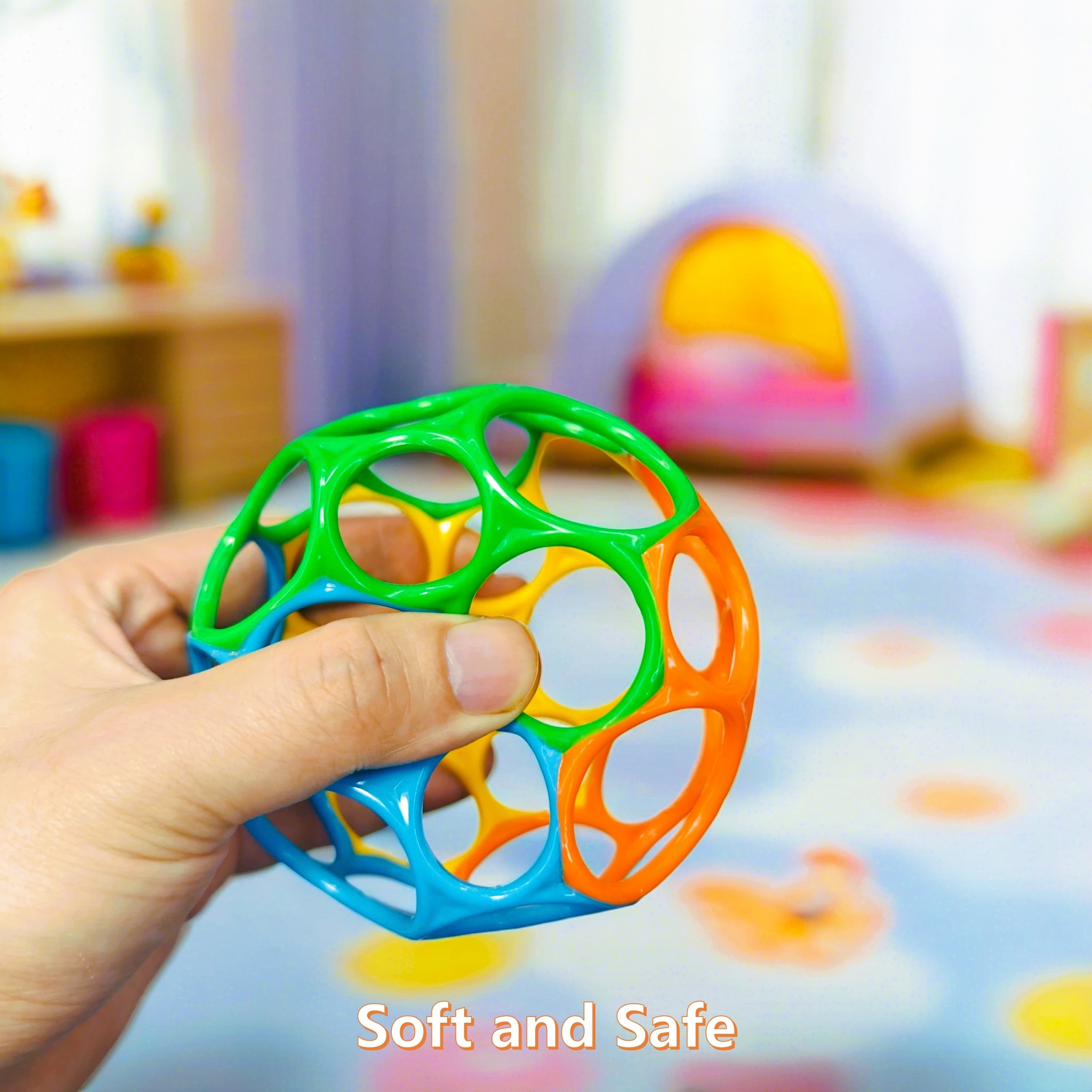 Baby Hand Grab Ball: Soft Glue Puzzle Para La Dentición Y El - Temu Mexico