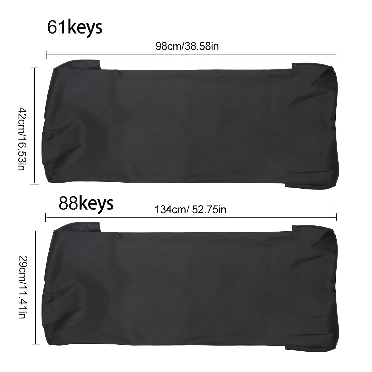 61/88 Keys Piano Keyboard Covers Wear-resistant Waterproof Dust