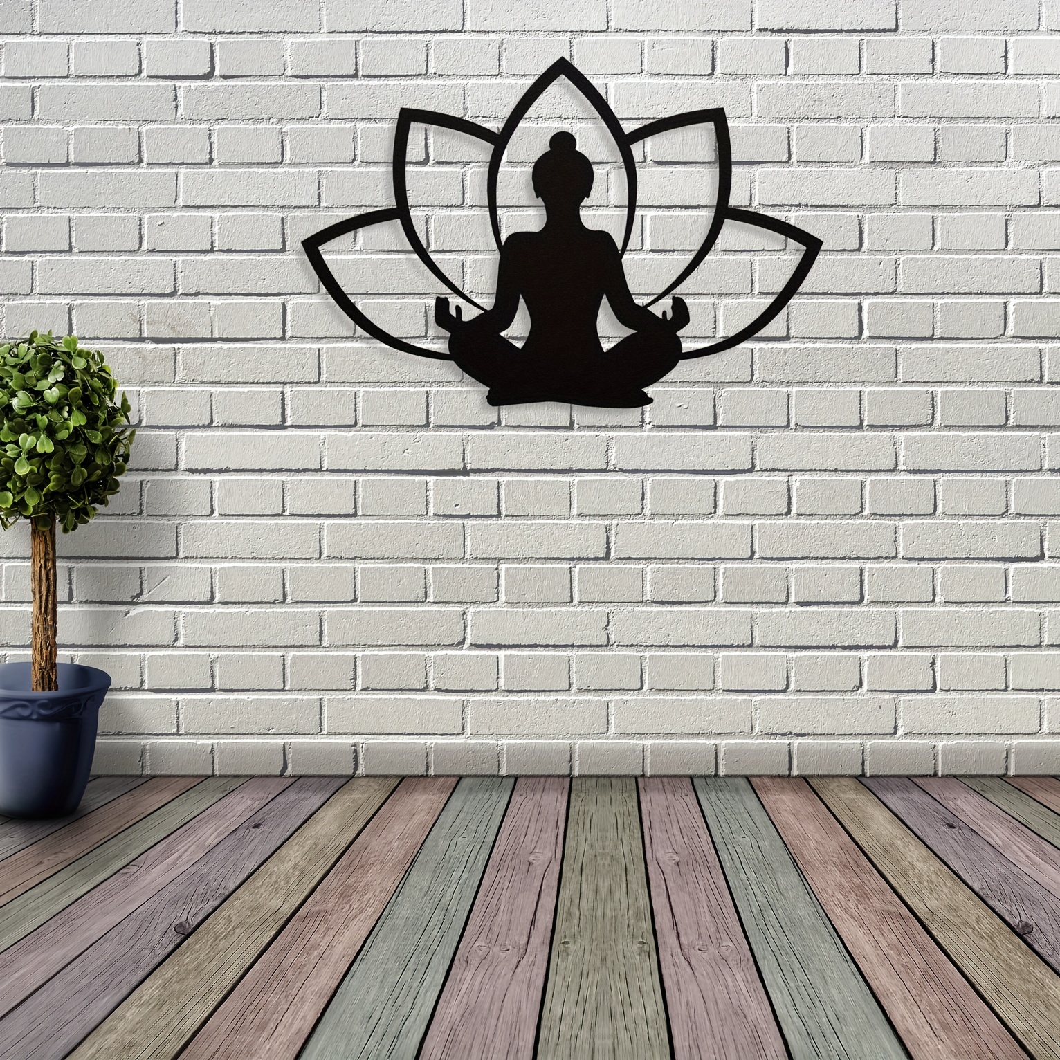 Buy Yoga Metal Wall Art, Meditation Wall Art, Yoga Studio Decor, Yoga  Gifts, Metal Mystical Art, Yoga Home Decoration, Om Wall Art Online in  India 