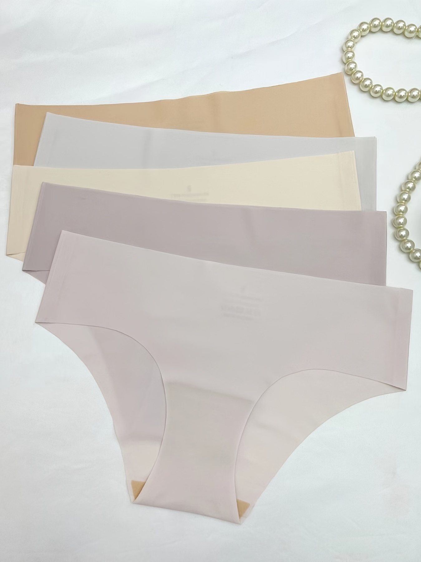 Women's Simple Breathable No Show Seamless Bikini Panties - Temu United  Arab Emirates