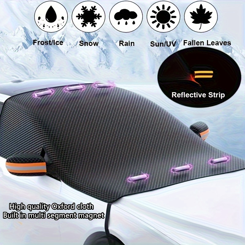 Windshield Snow Ice Covers,Car Windshield Snow Cover,Waterproof Ice and  Snow Frost Protector,Shade Waterproof Sun Protection, Wiper Front Window