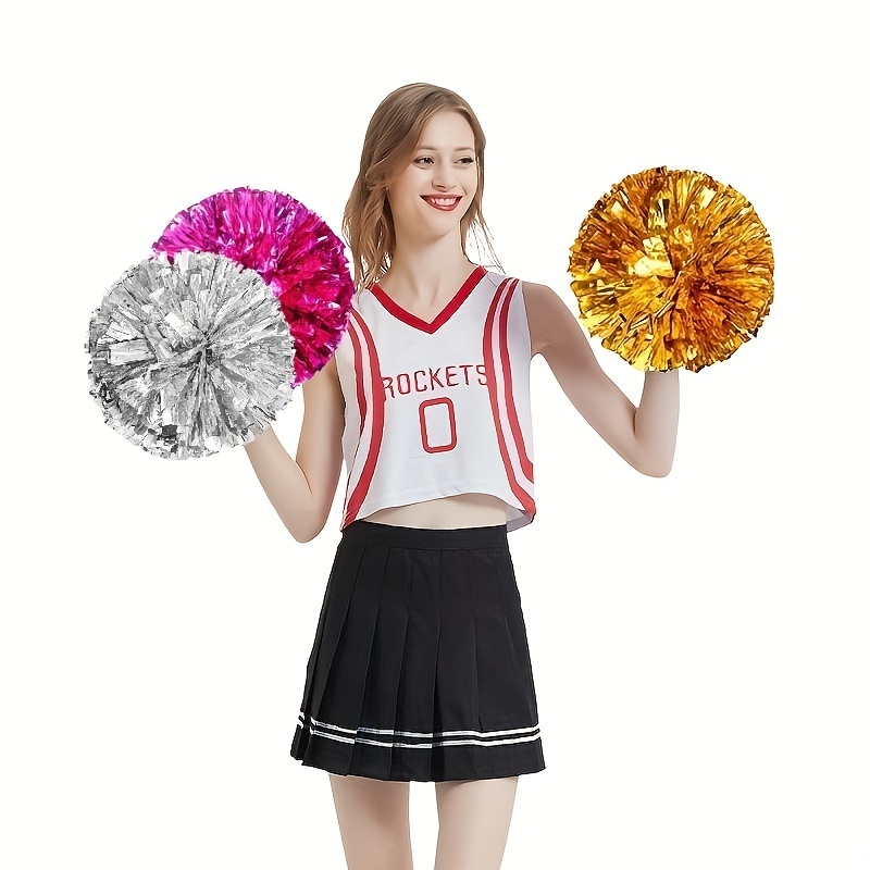 Pompons de pom-pom girl de fête, pompons amusants et animés pour l'équipe  de cheerleading, accessoire de costume de cheer pour la danse sportive