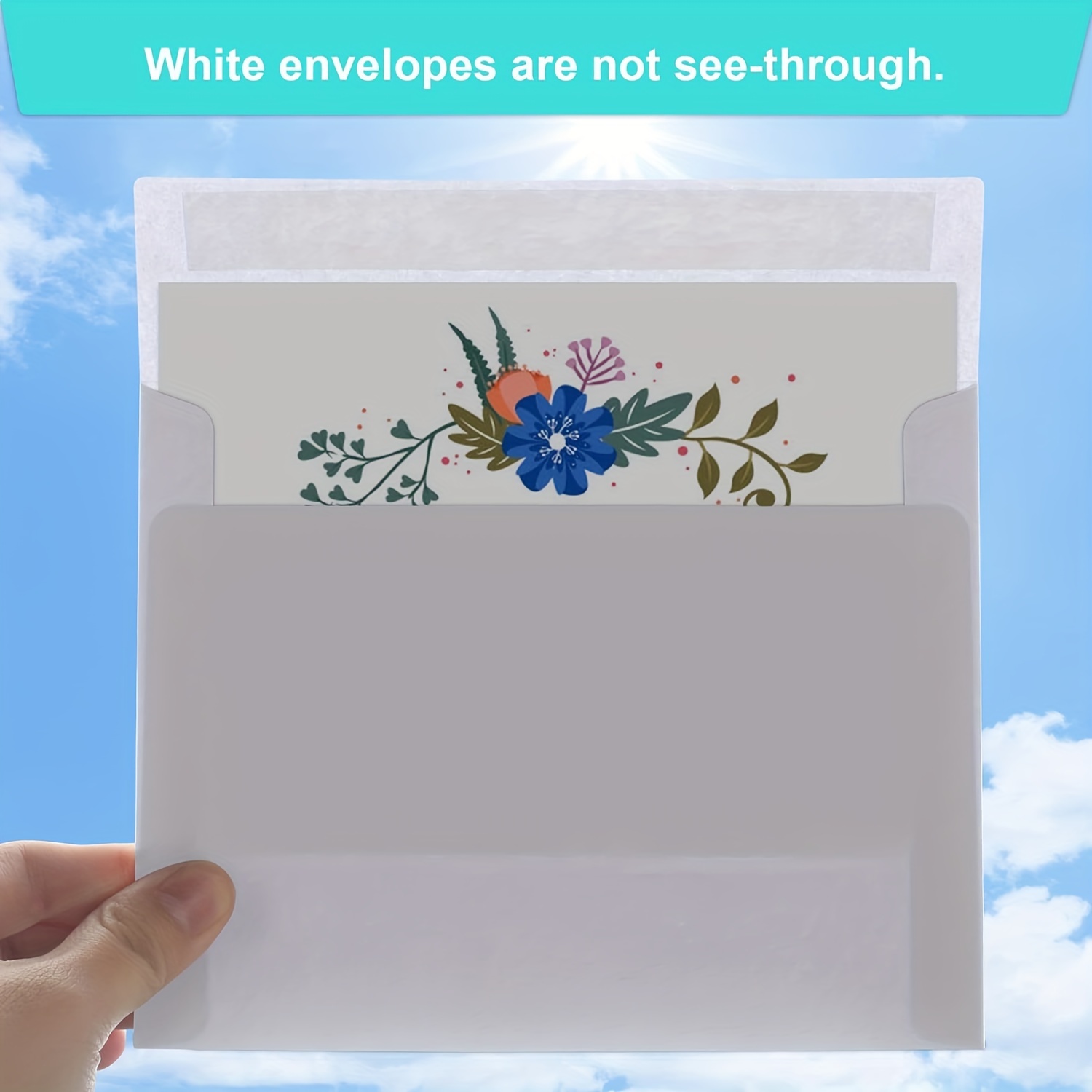 A7 Printable White Envelopes 5X7 100 Pack - Quick Self Seal,for 5x7 Cards, Perfe