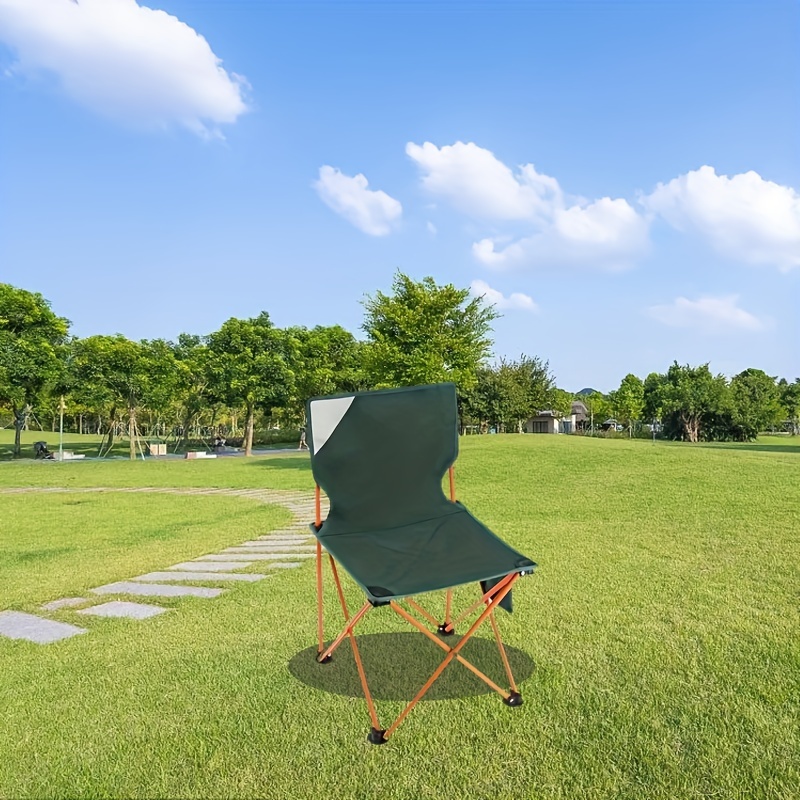 1pc Camping Folding Chair Portable Leisure Backrest Chair For
