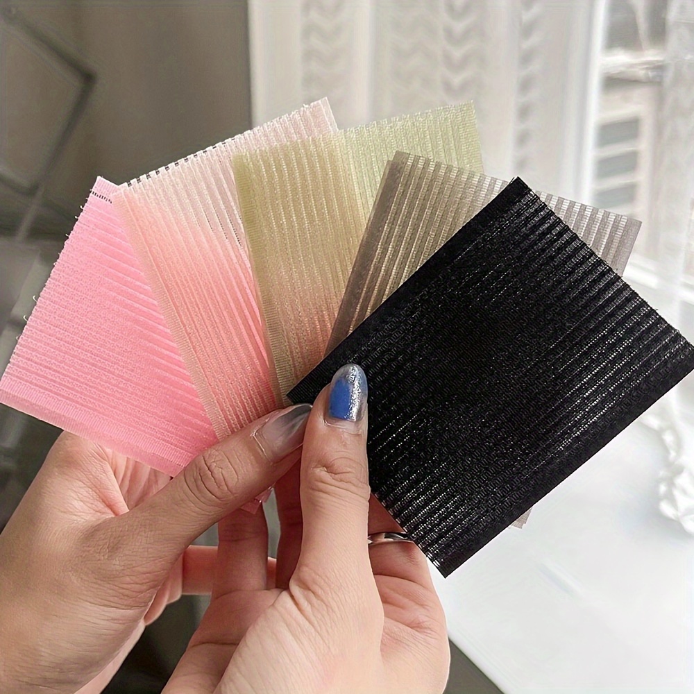 12pcs Magic Paste Hair Sticker Clip Bangs Fixed Seamless Posts Magic Tape  Fringe Hair Bang Patch Salon Hair Styling Tools