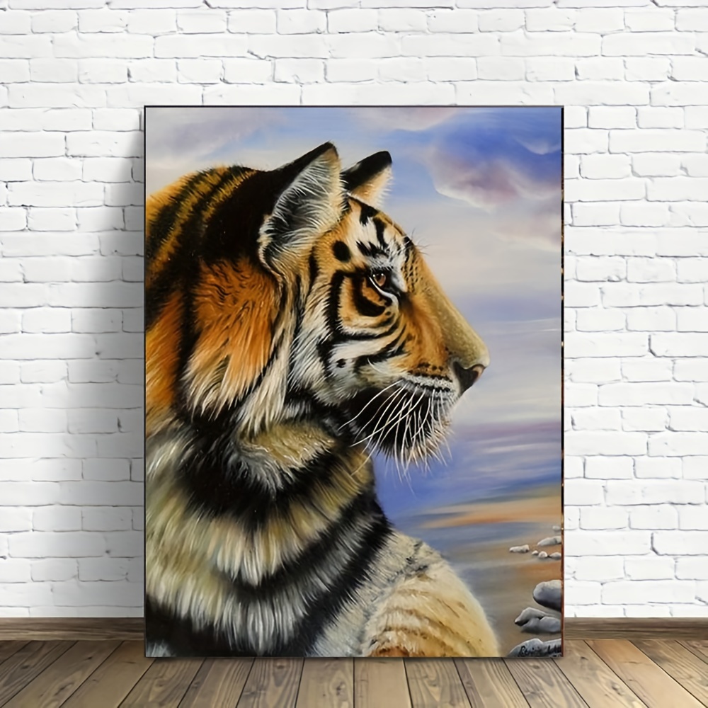 Diamond Painting Tiger Diamond Art 5D Diamond Painting Kits for Adults/Kids  DIY Paint by Numbers, Big Diamond Paintings diamond dot Gem Art Crafts for
