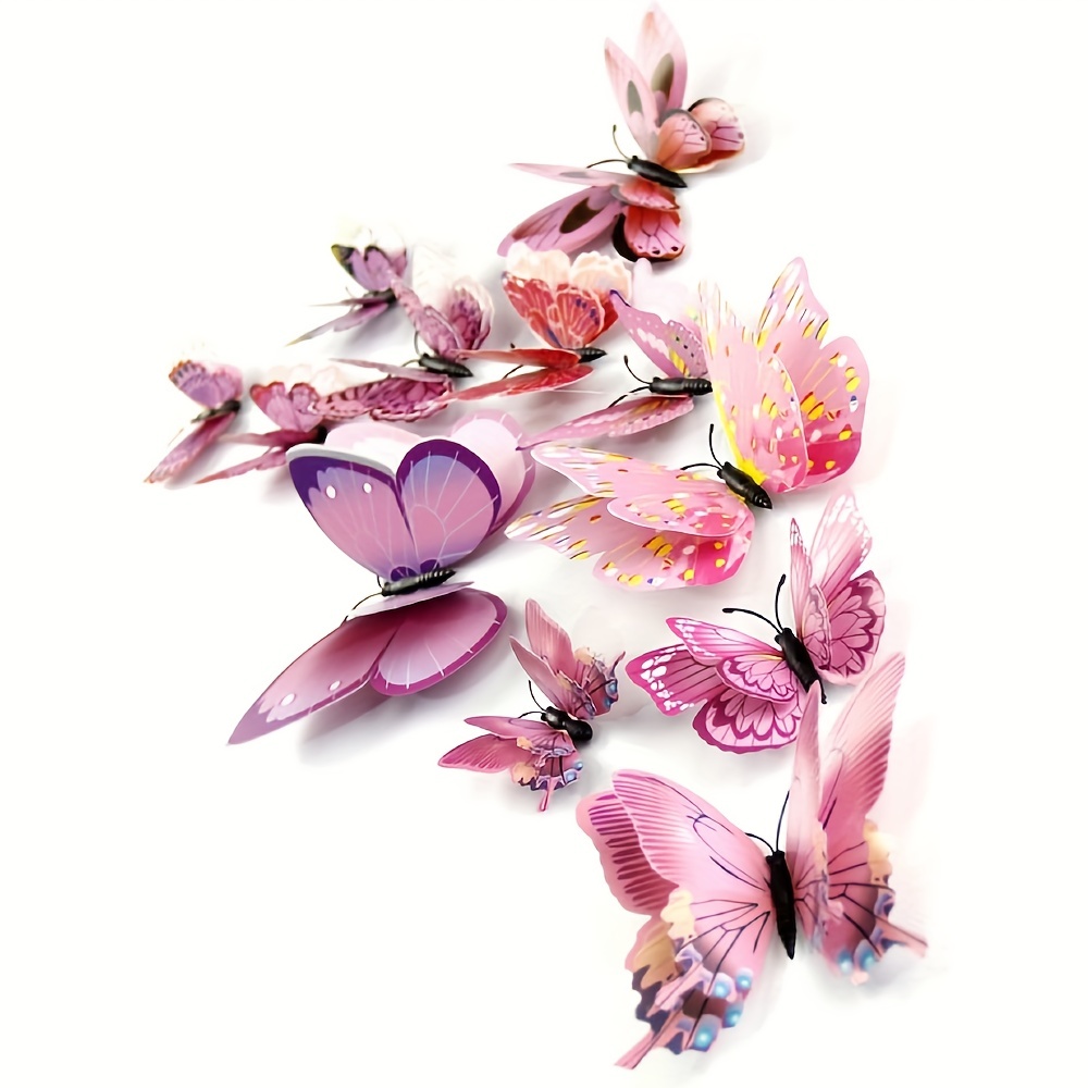 Decoraciones De Mariposas Rosas - Temu