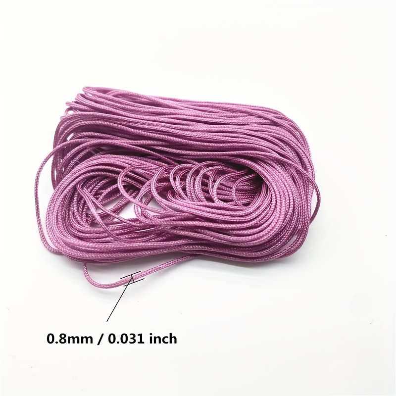 100M X 08mm Nylon Chinese Knot Cord Rattail Macrame Shamballa Thread String Beading Thread Chinese Knot Braided