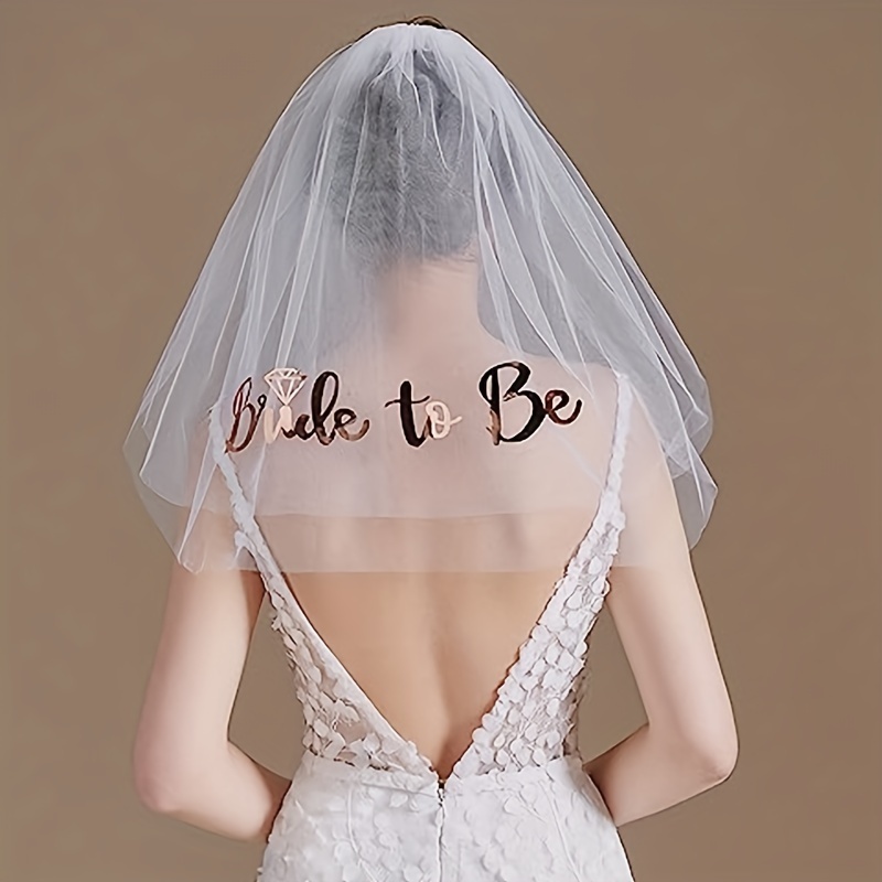 45cm Bridal Pearl Veil,Wedding Bridal White Veil Tulle Short Veils w/ Hair  Comb