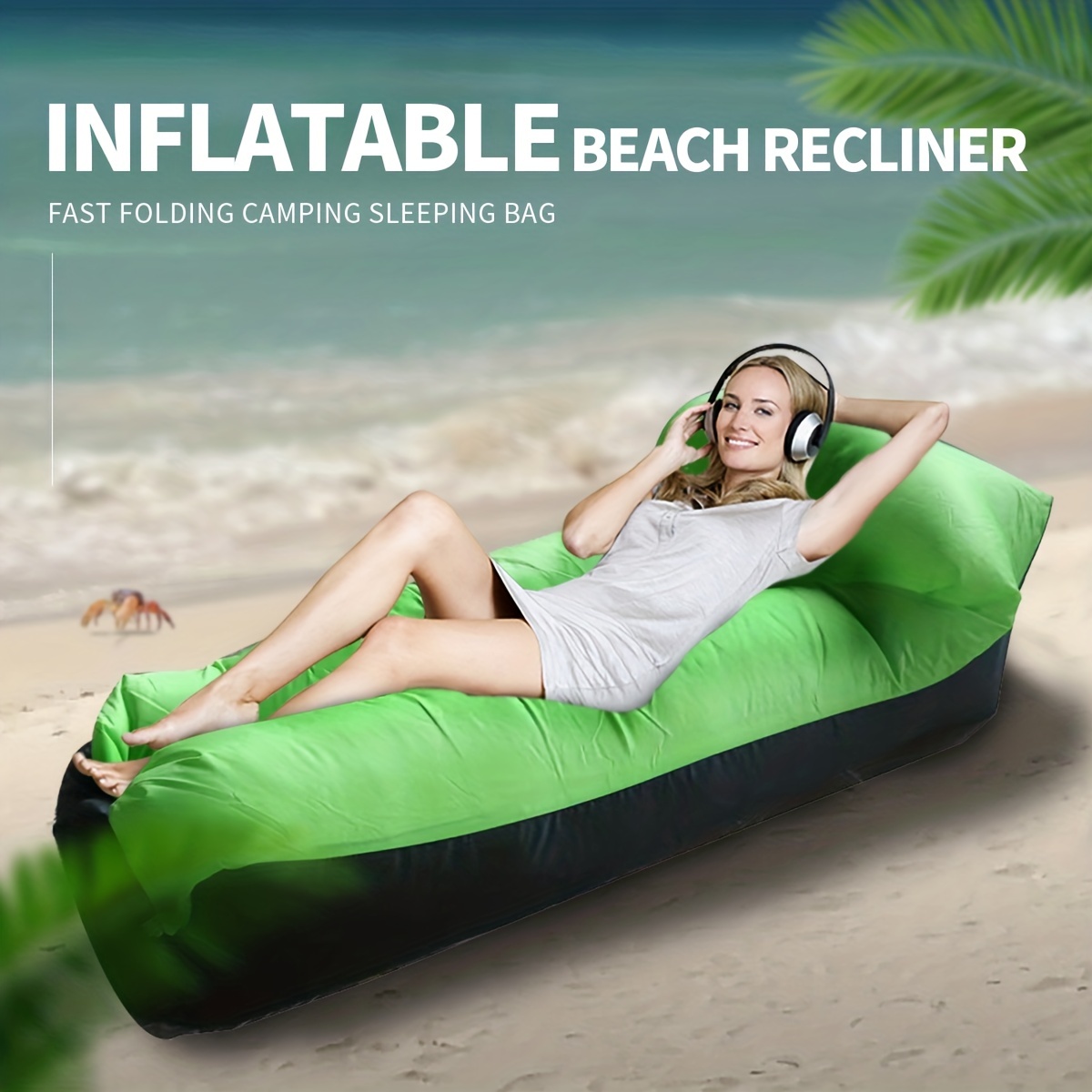 Accesorios playa hinchables inflables. Sofá cama tumbona verano