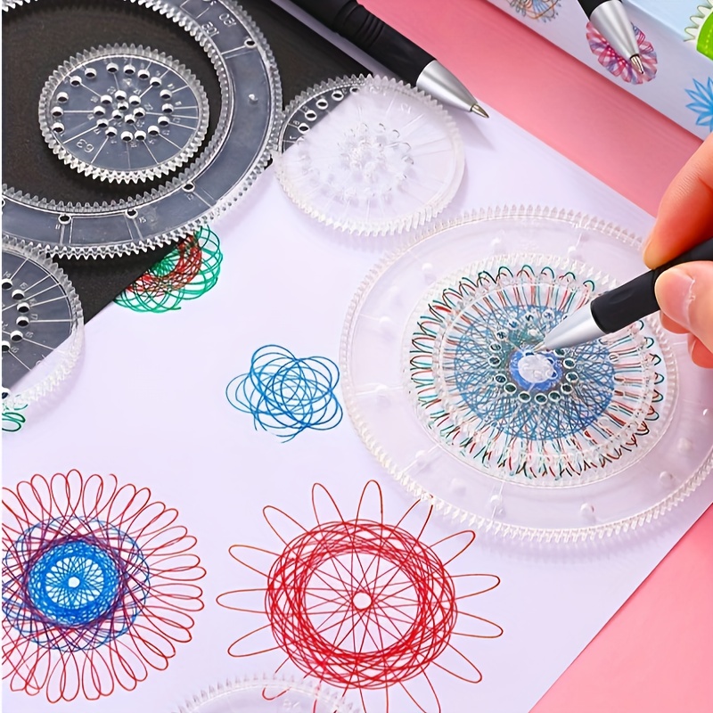 Spiral Circle Template For Drawing Spiral Art Clear Gear - Temu