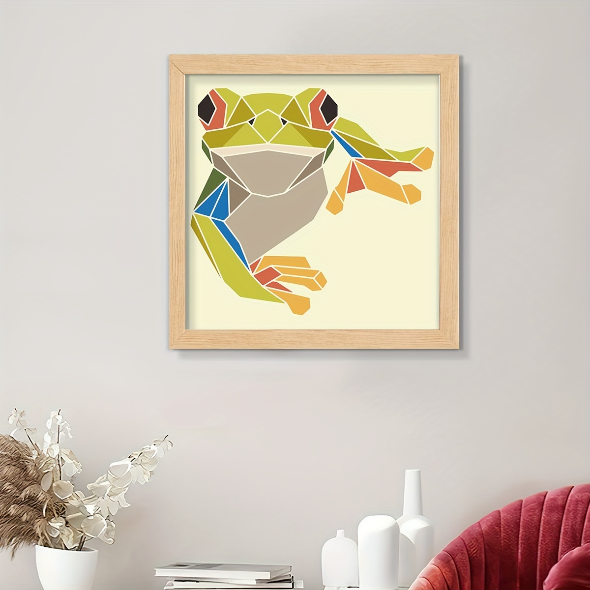 5d Frog Artificial Diamond Art Painting Kits, Cartoon Animal