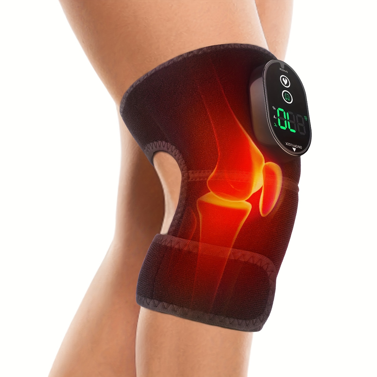 Vibration Knee Heating Pad Heated Knee Pads Massage Knee - Temu Canada