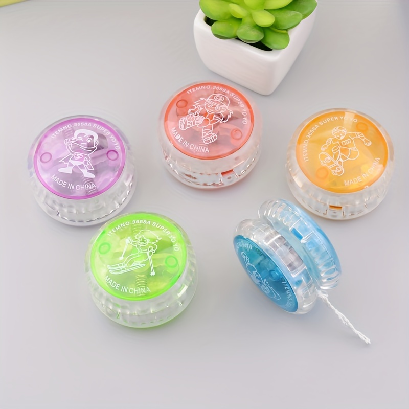 15 pièces de yoyo LED pour débutants, yoyo en Plastique réactif pour  Enfants débutants, Balle réactive Amusante pour Cadeau d'anniversaire  (Couleur