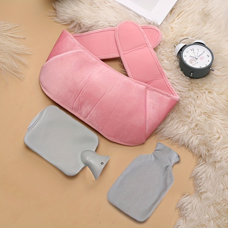 1pc 3 In 1 Rubber Hot Water Bottle Belt With Cover With Soft - Temu