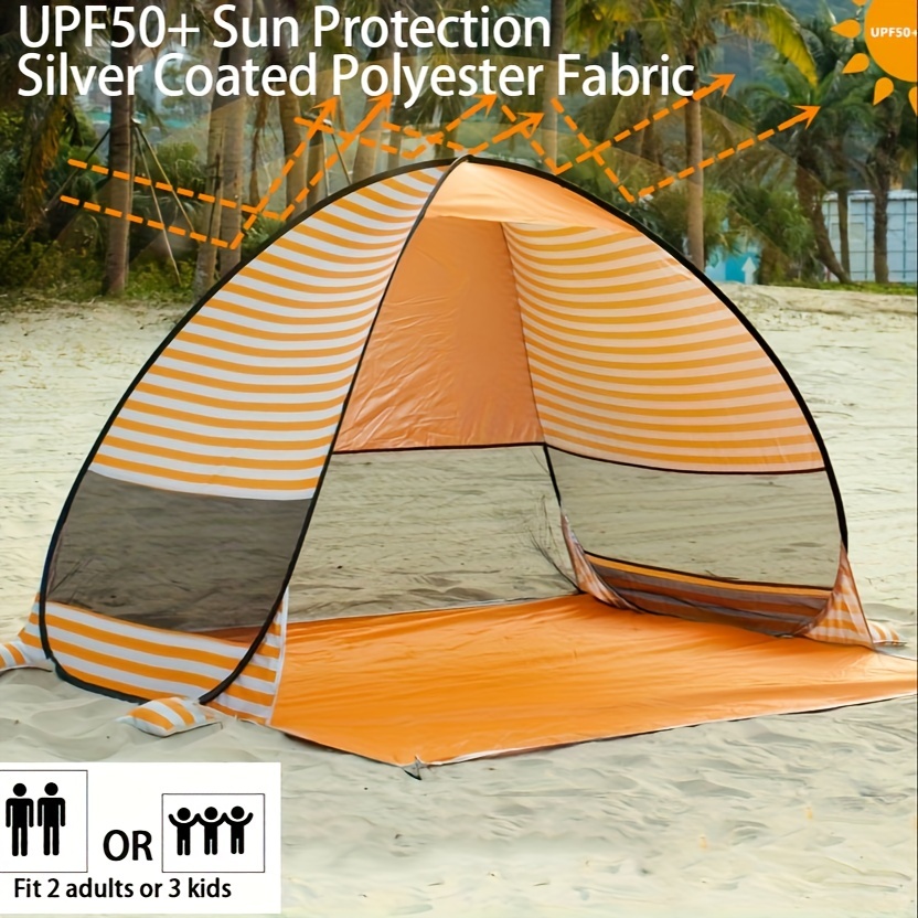 Tenda da spiaggia per bambini tenda da sole impermeabile Pop-Up per bambini  tenda da sole protettiva dai raggi UV con piscina per bambini campeggio  all'aperto parasole da spiaggia