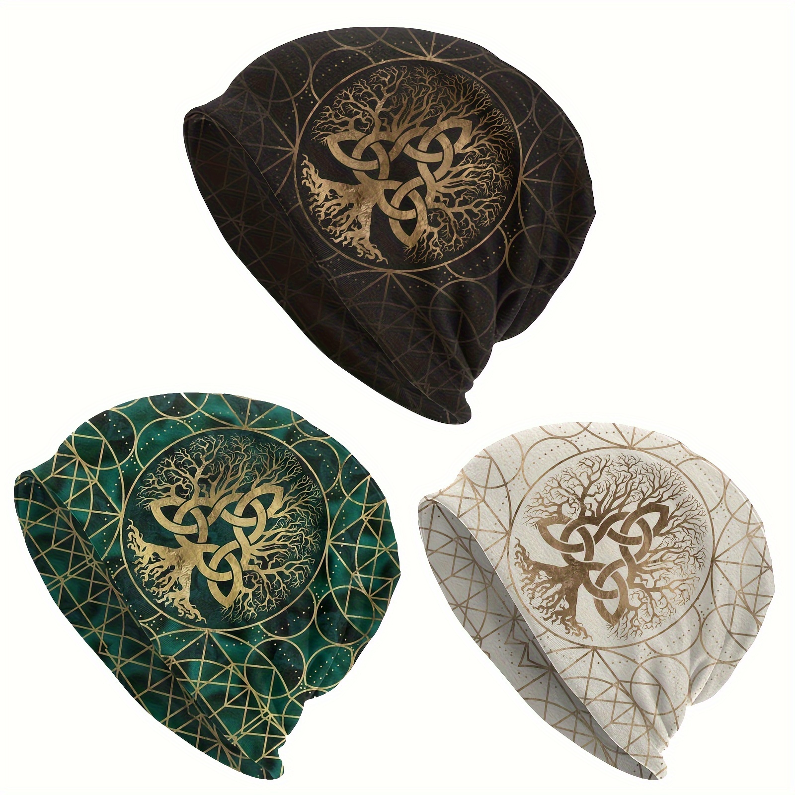 

Retro Tree Of Life Beanies Skullies Bonnet, Thin Unisex Ski Hat