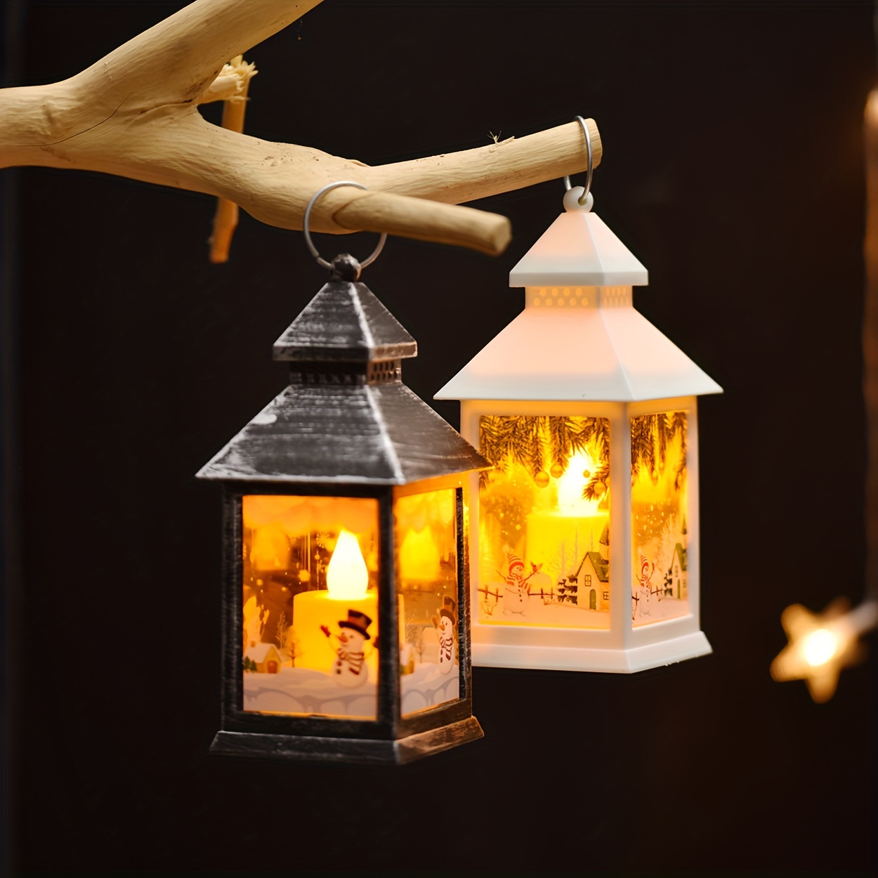 Small Vintage Lantern Portable Wind Lamp Hanging Light Aaa - Temu