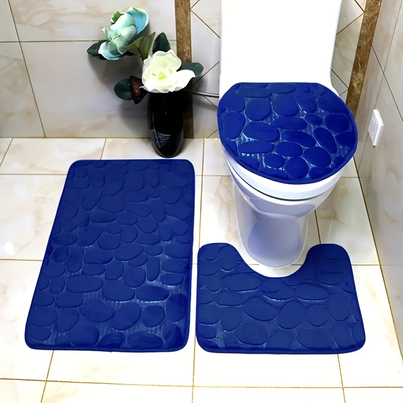 Toilet Carpet Machine Washable, Bathroom Carpet Toilet Set