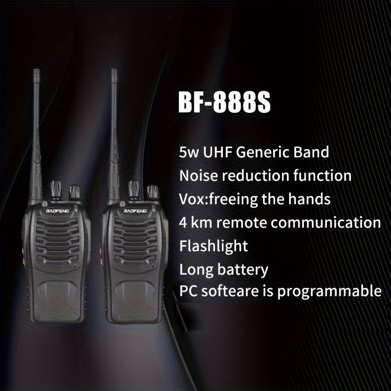 BAOFENG BF-888S 5W UHF Radio[2 Pack] - Baofeng
