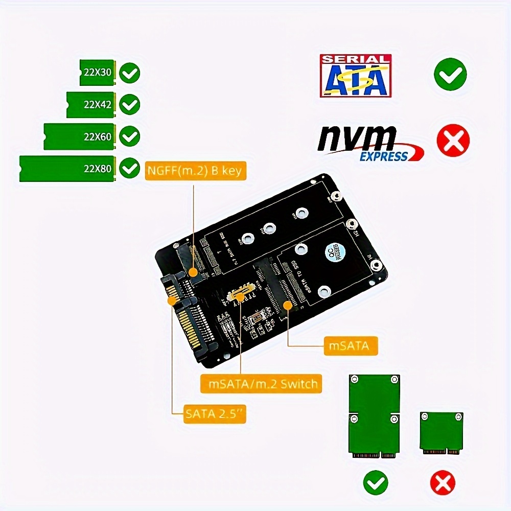M.2 to USB Adapter Dual Protocol SSD Board M.2 NVME PCIe NGFF SATA