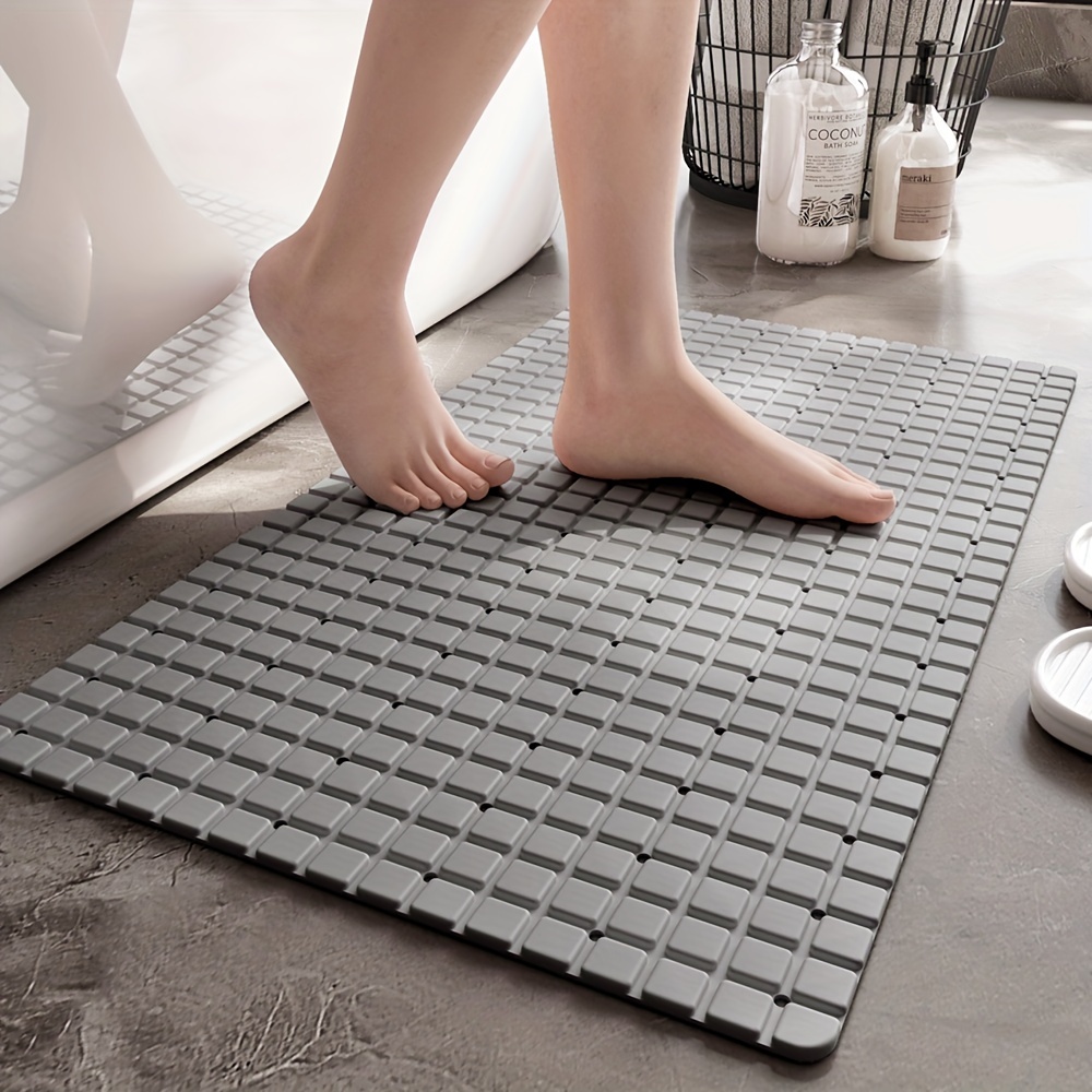 Bathroom Mat with Round Massage Point Non-Slip Suction Cups PVC