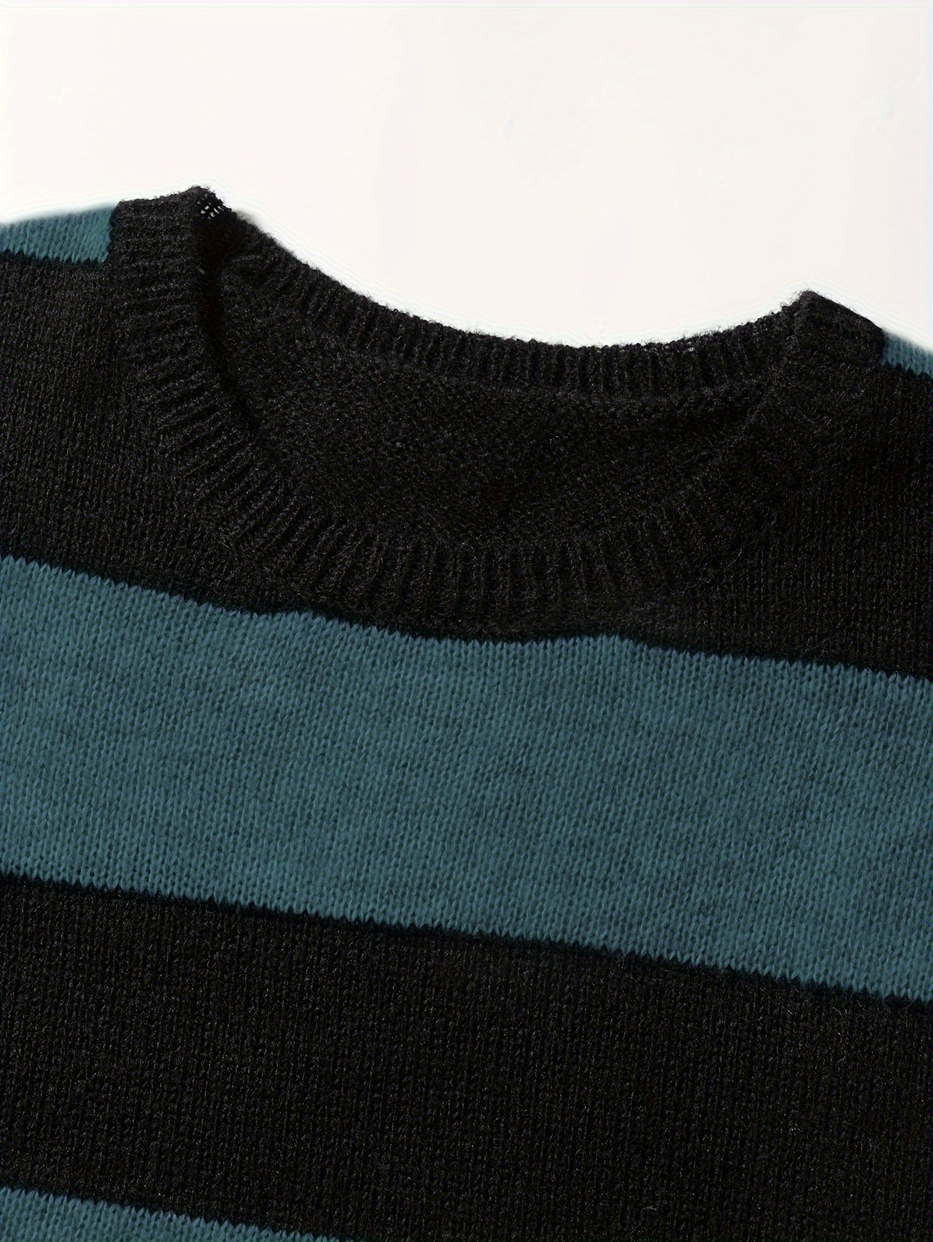 Green striped hot sale sweater mens