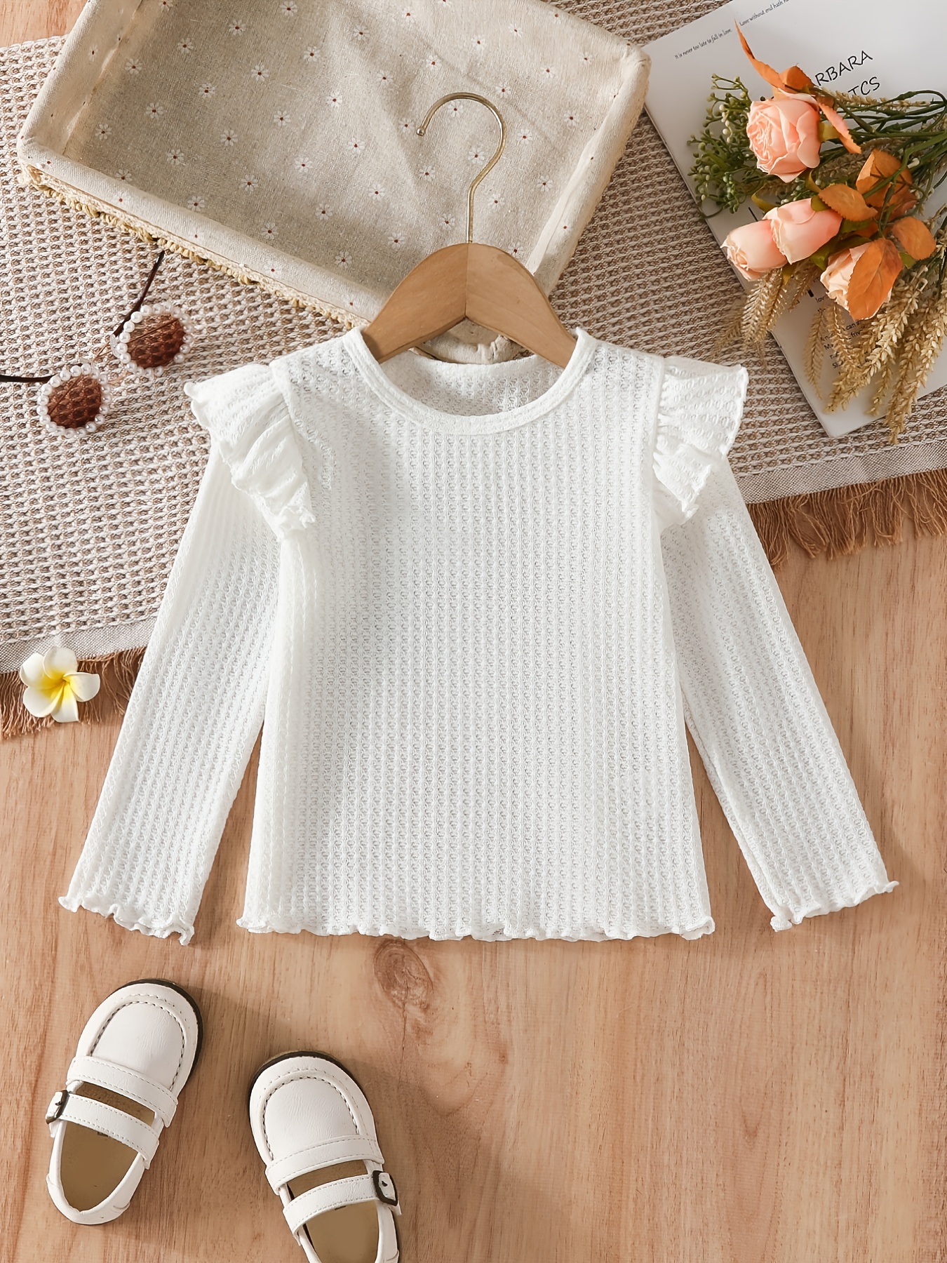 toddler ruffle sleeve shirt