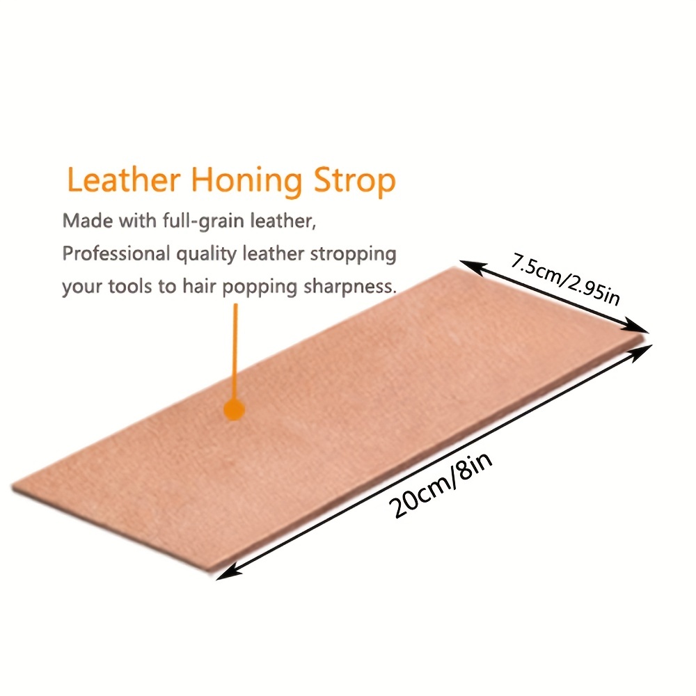 Leather Strop Kit With Polishing Compound Knife Stropping - Temu