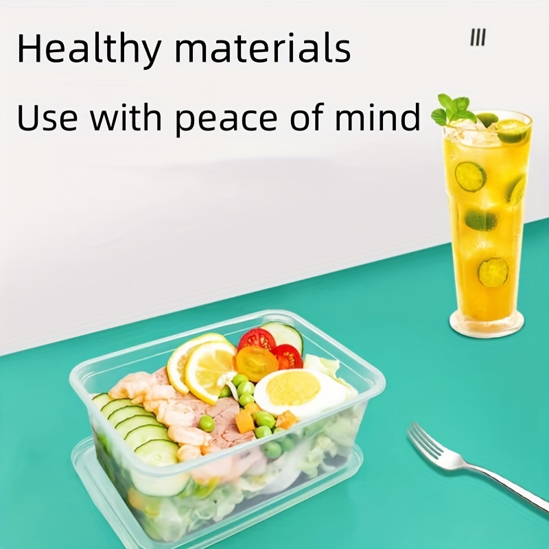 Disposable Lunch Boxes Packaging Boxes Rectangular Pp Plastic Food Grade  Thickened Household Transparent Fast Food Bento Lunch Box Takeaway  Restaurant Packaging Box - Temu