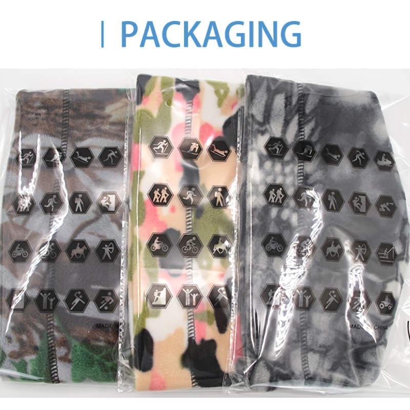 Outdoor Camouflage Knitted Fleece Hat for Riding