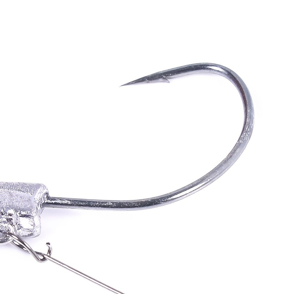 3 5g 5g 7g 5pcs Weighted Swimbait Hooks With Blade Attachment