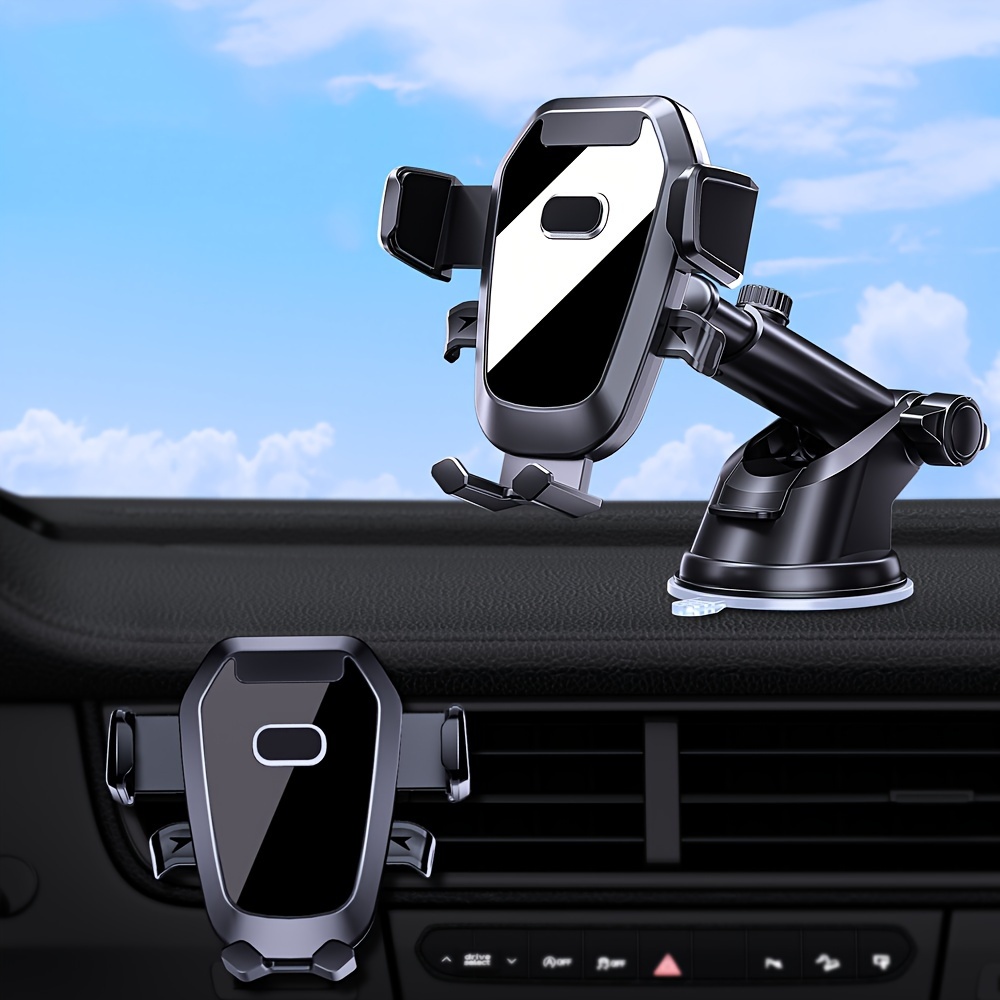 Autohalterung für Smartphone, 360° drehbar und flexibler Arm – Schwarz -  German