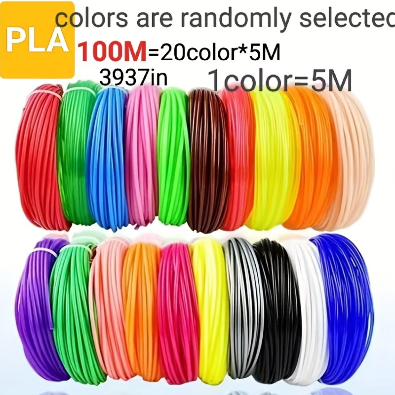 5m/10M 10/20 Color/set 3D Pen Filament ABS/PLA 1.75mm For 3D Drawing Printer  Pen