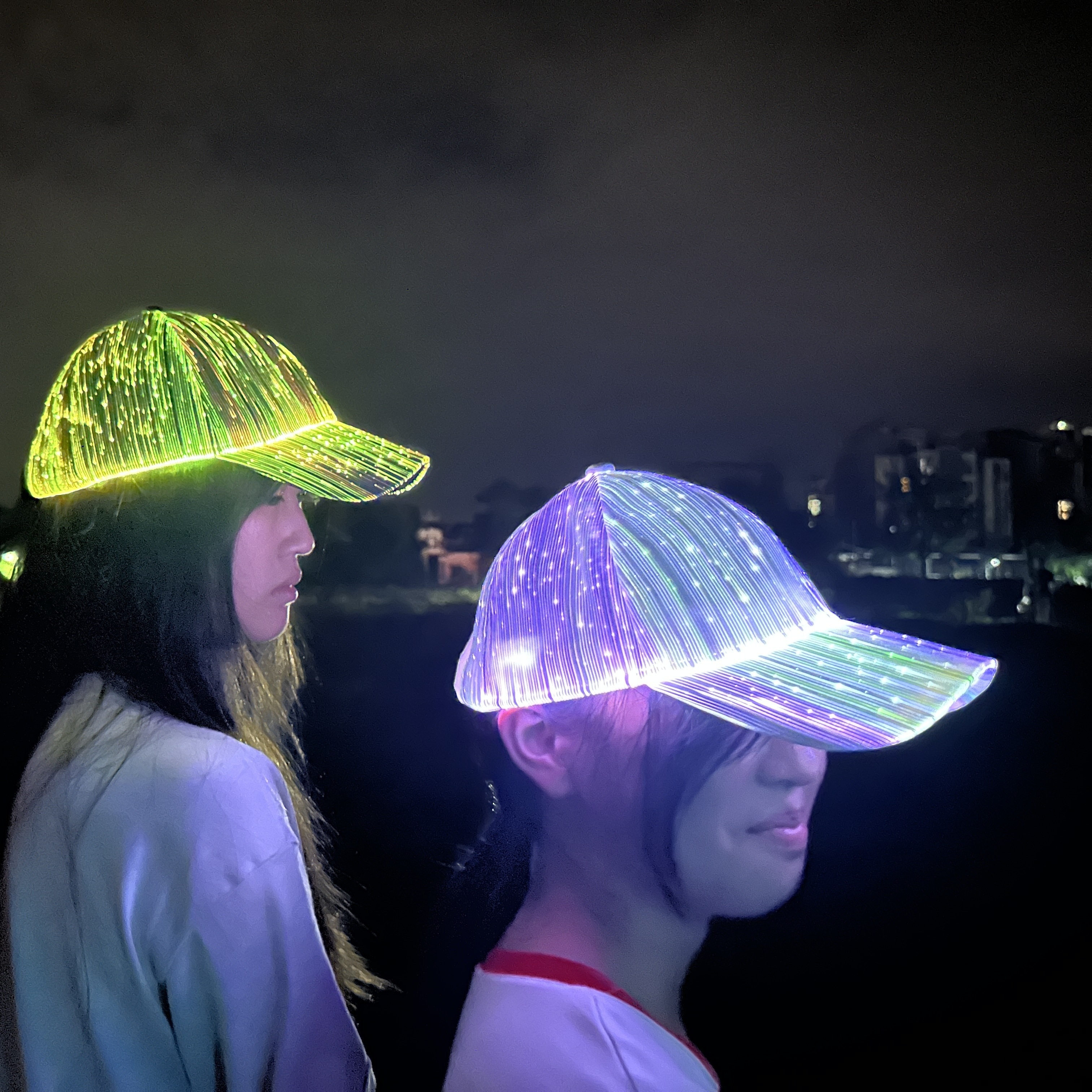 Led light discount up hats