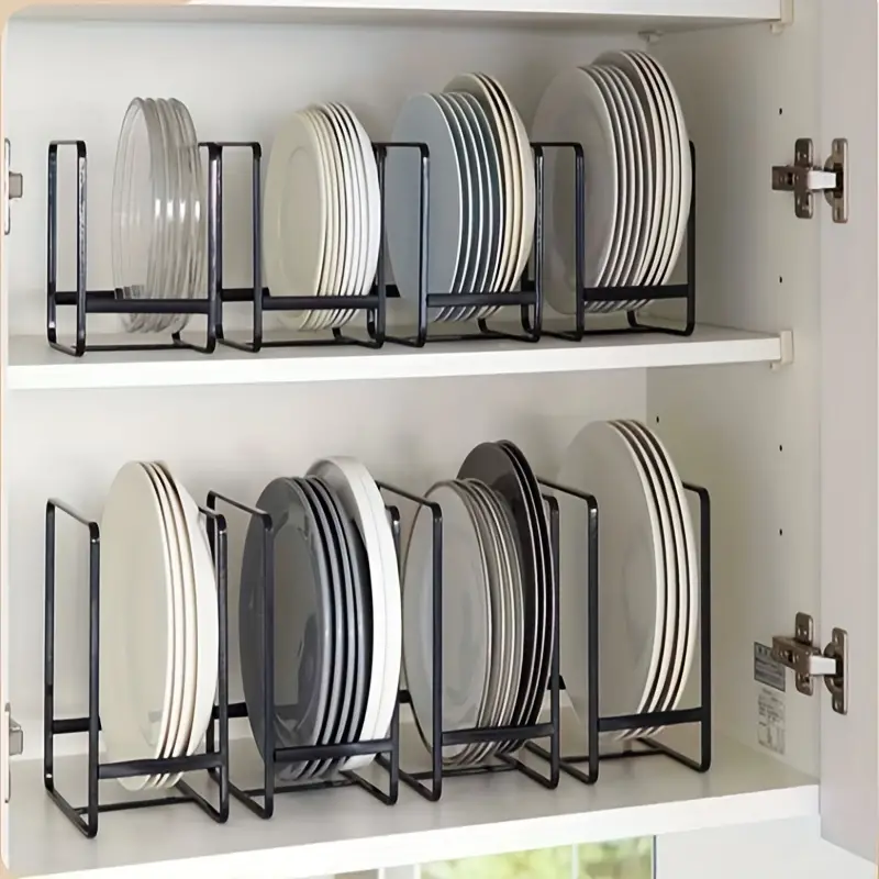 Metal Plate Holder Organizer Vertical Plate Rack Dish - Temu